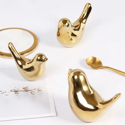 Golden Aviary: Nordic Ceramic Bird Collection