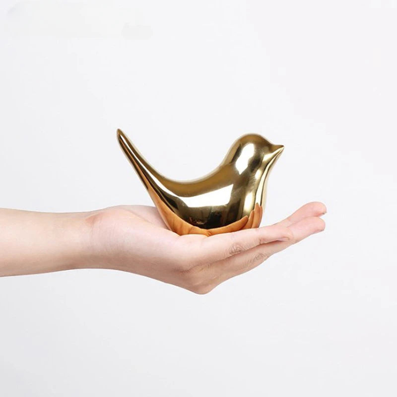 Golden Aviary: Nordic Ceramic Bird Collection