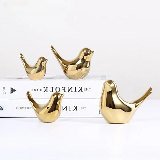Golden Aviary: Nordic Ceramic Bird Collection