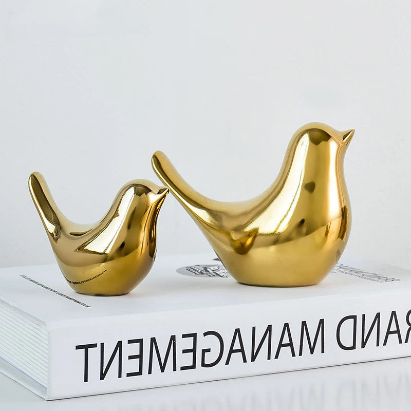 Golden Aviary: Nordic Ceramic Bird Collection